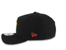 Load image into Gallery viewer, (Rasta Color) San Diego Padres New Era MLB 9FORTY 940 Adjustable Cap Hat Black Crown/Visor Red/Yellow/Green Logo 40th Anniversary Side Patch Gray UV