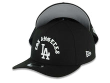 Load image into Gallery viewer, Los Angeles Dodgers New Era MLB 9FORTY 940 Adjustable A-Frame Cap Hat Black Crown/Visor White Logo With Text/Script Gray UV