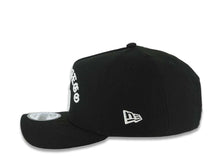Load image into Gallery viewer, San Diego Padres New Era MLB 9FORTY 940 Adjustable A-Frame Cap Hat Black Crown/Visor White With Text/Script Logo 25th Anniversary Side Patch Gray UV