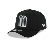 Load image into Gallery viewer, Mexico New Era WBC World Baseball Classic 9FORTY 940 Adjustable A-Frame Cap Hat Black Crown/Visor Black/White Logo Gray UV