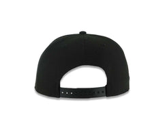 Load image into Gallery viewer, San Diego Padres New Era MLB 9FIFTY 950 Snapback Cap Hat Black Crown/Visor White South Bay Text/Script Logo 40th Anniversary Side Patch Gray UV