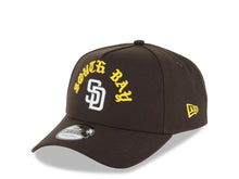 Load image into Gallery viewer, San Diego Padres New Era MLB Adjustable A-Frame Cap Hat Brown Crown/Visor White Logo Brown South Bay Script/Text South Bay Pier Side Patch