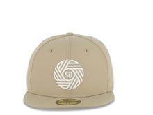 Load image into Gallery viewer, San Diego FC New Era MLS 59FIFTY 5950 Fitted Cap Hat Khaki Crown/Visor White Logo Gray UV