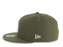 Load image into Gallery viewer, San Diego Padres New Era MLB 59FIFTY 5950 Fitted Cap Hat Olive Green Crown/Visor White Logo 1998 World Series Side Patch Gray UV