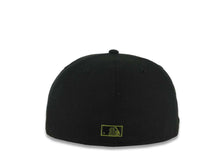 Load image into Gallery viewer, San Diego Padres New Era MLB 59FIFTY 5950 Fitted Cap Hat Black Crown/Visor Green Logo 25th Anniversary Side Patch Gray UV