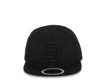 Load image into Gallery viewer, (Youth) San Diego Padres New Era MLB 59FIFTY 5950 Kid Fitted Cap Hat Black Crown/Visor Black Logo Black UV