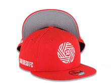 Load image into Gallery viewer, (Youth) San Diego FC New Era MLS 9FIFTY 950 Kid Snapback Cap Hat Red Crown/Visor White Logo Gray UV