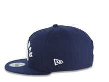 Load image into Gallery viewer, San Diego Padres New Era MLB 9FIFTY 950 Snapback Cap Hat Navy Blue Crown/Visor White With Script/Text Logo South Bay Pier Side Patch