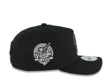 Load image into Gallery viewer, San Diego Padres New Era MLB 9FORTY 940 Adjustable A-Frame Cap Hat Black Crown/Visor Black/White P Logo 40th Anniversary Side Patch Gray UV