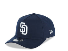Load image into Gallery viewer, San Diego Padres New Era MLB 9FORTY 940 Adjustable A-Frame Cap Hat Navy Blue Crown/Visor White Logo 25th Anniversary Side Patch Gray UV