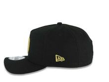 Load image into Gallery viewer, San Diego Padres New Era MLB 9FORTY 940 Adjustable A-Frame Cap Hat Black Crown/Visor Metallic Gold Logo Petcopark Stadium Side Patch Gray UV