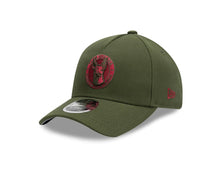 Load image into Gallery viewer, Xolos de Tijuana New Era Liga MX 9FORTY 940 Adjustable M-crown Cap Hat Black Crown/Visor Maroon/Olive Logo Gray UV