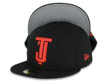 Load image into Gallery viewer, Tijuana Toros New Era LMB 59FIFTY 5950 Fitted Cap Hat Black Crown/Visor Red Logo Gray UV