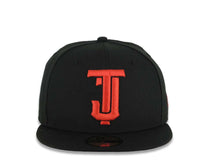 Load image into Gallery viewer, Tijuana Toros New Era LMB 59FIFTY 5950 Fitted Cap Hat Black Crown/Visor Red Logo Gray UV