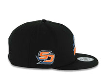 Load image into Gallery viewer, San Diego Gulls New Era NHL 9FIFTY 950 Snapback Cap Hat Black Crown/Visor Team Color Logo Gray UV