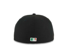 Load image into Gallery viewer, San Diego Padres New Era MLB 59FIFTY 5950 Fitted Cap Hat Black Crown/Visor Green/White/Red Logo Aztec Calendar Side Patch Gray UV