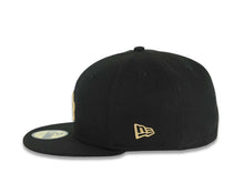 Load image into Gallery viewer, Los Angeles Dodgers New Era MLB 59FIFTY 5950 Fitted Cap Hat Black Crown/Visor Metallic Gold Logo 2025 World Series Champions Gray UV