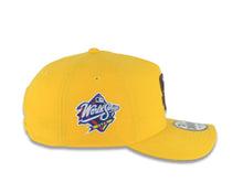Load image into Gallery viewer, San Diego Padres New Era MLB 9FORTY 940 Adjustable A-Frame Cap Hat Yellow Crown/Visor Dark Brown Logo 1998 World Series Side Patch