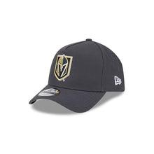 Load image into Gallery viewer, Las Vegas Golden Knights New Era NHL 9Forty 940 Adjustable A-Frame Cap Hat Dark Gray Crown/Visor Team Color Logo Gray UV