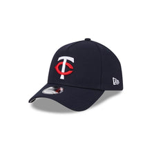 Load image into Gallery viewer, Minnesota Twins New Era MLB 9FORTY 940 Adjustable A-Frame Cap Hat Navy Blue Crown/Visor Team Color Logo Gray UV