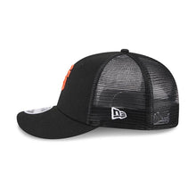 Load image into Gallery viewer, San Francisco Giants New Era MLB 9FIFTY 950 Snapback Low Profile Trucker/Mesh Cap Hat Black Crown/Visor Orange Logo Gray UV