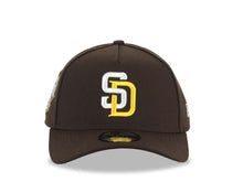 Load image into Gallery viewer, San Diego Padres New Era MLB 9FORTY 940 Adjustable A-Frame Cap Hat Brown Crown/Visor White/Yellow Logo 2016 All-Star Game Side Patch