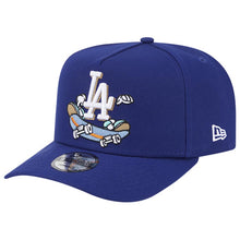 Load image into Gallery viewer, Los Angeles Dodgers New Era MLB 9FORTY 940 Snapback A-Frame Cap Hat Royal Blue Crown/Visor Team Color Logo Skating Cartoon
