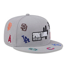 Load image into Gallery viewer, MLB Teams New Era 9FIFTY 950 Snapback Cap Hat Gray Crown/Visor White Logo 2026 Cactus League Spring Training