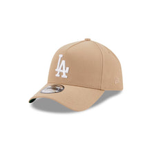 Load image into Gallery viewer, Los Angeles Dodgers New Era MLB 9FORTY 940 Adjustable A-Frame Cap Hat Khaki Crown/Visor White Logo Green UV