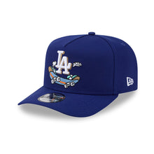 Load image into Gallery viewer, Los Angeles Dodgers New Era MLB 9FORTY 940 A-Frame Snapback Cap Hat Royal Blue Crown/Visor Team Color Logo With Skateboarding Cartoon