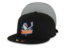 Load image into Gallery viewer, San Diego Gulls New Era AHL 59FIFTY 5950 Fitted Cap Hat Black Crown/Visor Default Logo Gray UV