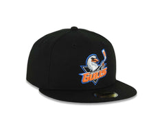 Load image into Gallery viewer, San Diego Gulls New Era AHL 59FIFTY 5950 Fitted Cap Hat Black Crown/Visor Default Logo Gray UV