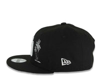Load image into Gallery viewer, (Youth)San Diego Padres New Era MLB 9FIFTY 950 Kid Snapback Cap Hat Black Crown/Visor White Logo With Palm Tree 10 Years Petcopark Side Patch Gray UV