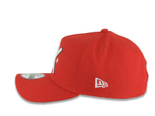 Load image into Gallery viewer, San Diego Padres New Era MLB 9FORTY 940 Adjustable A-Frame Cap Hat Red Crown/Visor White Bats Logo Petco Park 10 Years Side Patch Gray UV