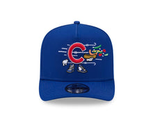 Load image into Gallery viewer, Chicago Cubs New Era MLB 9FIFTY 950 Snapback A-Frame Cap Hat Royal Blue Crown/Visor Red/White Logo With Cartoon Gray UV