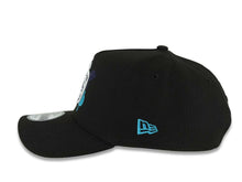 Load image into Gallery viewer, (Capland Exclusive) San Diego Padres New Era MLB 9FORTY 940 Adjustable A-Frame Black Cap Hat White/Purple/Turquoise Splatter Logo