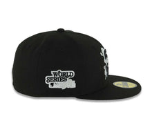 Load image into Gallery viewer, (Capland Exclusive) San Diego Padres New Era MLB 59FIFTY 5950 Fitted Black Cap Hat Black/White/Gray Splatter Logo 1984 World Series Side Patch