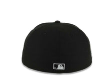 Load image into Gallery viewer, San Diego Padres New Era MLB 59FIFTY 5950 Fitted Cap Hat Black Crown/Visor Black/White Korean Logo Petco Park 10 Years Side Patch Gray UV