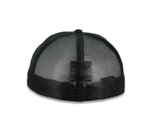 Load image into Gallery viewer, San Diego Padres New Era MLB 59FIFTY 5950 Fitted Trucker/Mesh Cap Hat Black Crown/Visor Black Logo Black UV