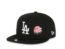 Load image into Gallery viewer, Los Angeles Dodgers New Era MLB 9FIFTY 950 Snapback Cap Hat Black Crown/Visor White Logo Pink Rose 2025 World Series Champions Side Patch Gray UV