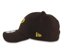 Load image into Gallery viewer, San Diego Padres New Era MLB 39THIRTY 3930 Flexfit Cap Hat Dark Brown Crown/Visor Yellow P Logo 40th Anniversary Side Patch