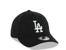 Load image into Gallery viewer, Los Angeles Dodgers New Era MLB 39THIRTY 3930 Flexfit Cap Hat Black Crown/Visor White Logo Black UV