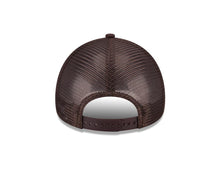 Load image into Gallery viewer, San Diego Padres New Era MLB 9FORTY 940 Adjustable A-Frame Mesh/Trucker Cap Hat Brown Crown/Visor Yellow Swinging Friar Logo