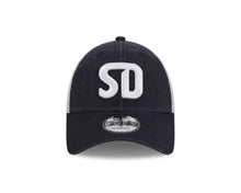 Load image into Gallery viewer, San Diego FC New Era MLS 9FORTY 940 Adjustable Mesh/Trucker Cap Hat Navy Blue Crown/Visor White Logo