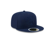 Load image into Gallery viewer, (Youth) San Diego FC New Era MLS 59FIFTY 5950 Fitted Cap Hat Navy Blue Crown/Visor Navy Blue Logo