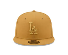 Load image into Gallery viewer, Los Angeles Dodgers New Era MLB 9FIFTY 950 Snapback Cap Hat Light Brown Crown/Visor Light Brown Logo (Color Pack)