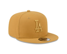 Load image into Gallery viewer, Los Angeles Dodgers New Era MLB 9FIFTY 950 Snapback Cap Hat Light Brown Crown/Visor Light Brown Logo (Color Pack)
