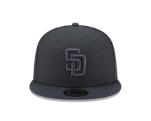 Load image into Gallery viewer, San Diego Padres New Era MLB 9FIFTY 950 Snapback Cap Hat Dark Gray Crown/Visor Dark Gray Logo (Color Pack)