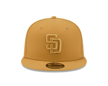 Load image into Gallery viewer, San Diego Padres New Era MLB 9FIFTY 950 Snapback Cap Hat Light Brown Crown/Visor Light Brown Logo (Color Pack)