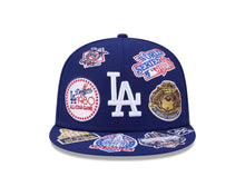 Load image into Gallery viewer, Los Angeles Dodgers New Era MLB 59FIFTY 5950 Fitted Cap Hat Dark Royal Crown/Visor White Logo All MLB Team Logos Gray UV (Allover)